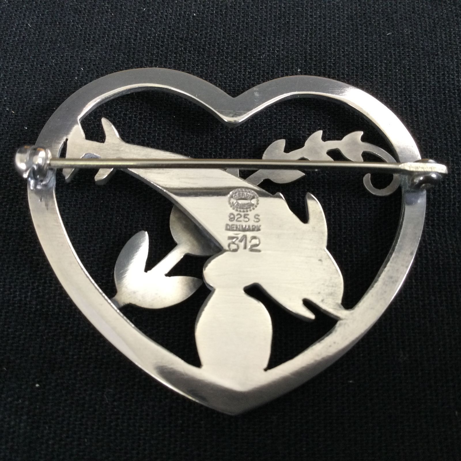 1309 ジョージ ジェンセン Georg Jensen イルカ ブローチ 312