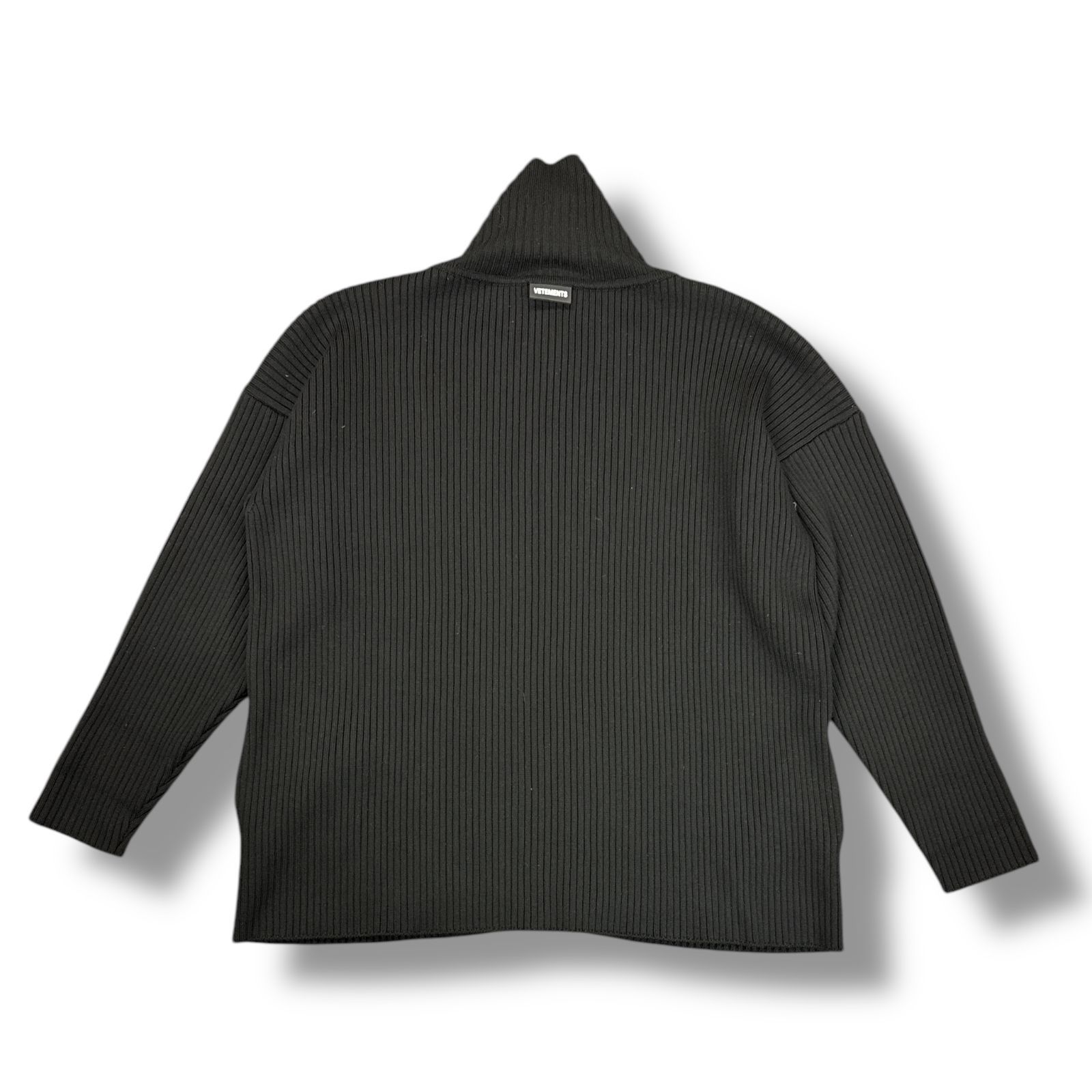 VETEMENTS ハイネックジップアップニット カーディガン セーター 