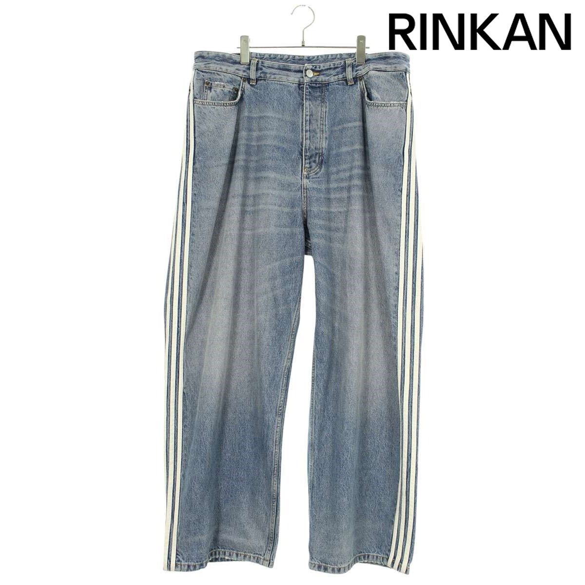 BALENCIAGA adidas BAGGYサイドラインバギーデニムパンツ