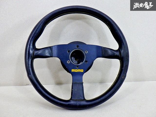 MOMO ステアリング レザー ハンドル  ヴェローチェ TYP V-35 VELOCE RACING 350mm (V-1)