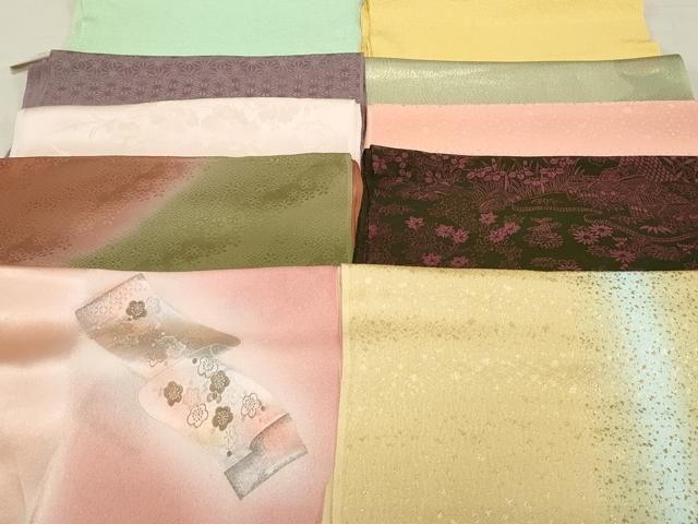 平和屋着物★和装小物　上質な帯揚げ　10枚セット　逸品　DAAM7551qa 平和屋着物☆和装小物 上質な帯揚げ 10枚セット 逸品 DAAM7551qa