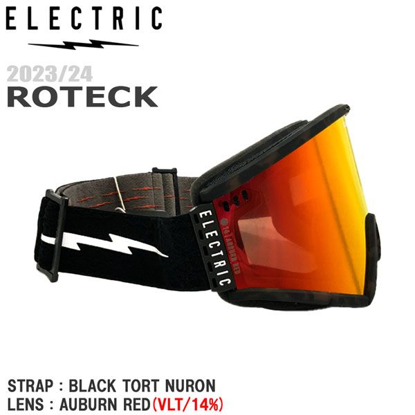 スキー スノーボード ゴーグル 23-24 ELECTRIC エレクトリック ROTECK BK TORT NURON ローテック AUBURN RED 23-24-GG-ELC 大型 平面