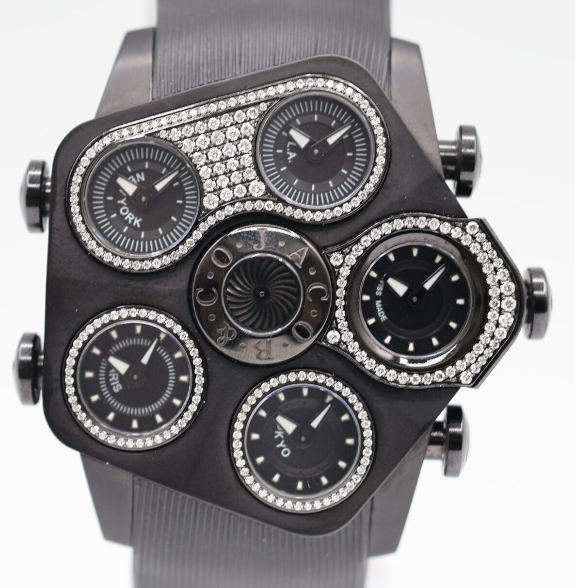 JACOB-CO ジェイコブ グランド 5タイムゾーン JC-GR5