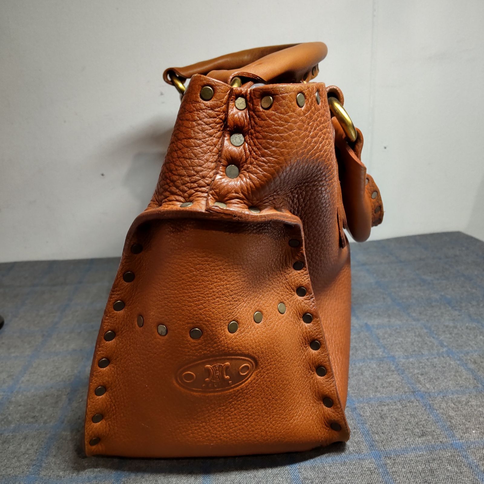 CELINE セリーヌ ブギーバック スタッズ ゴールド鋲 アンティーク  