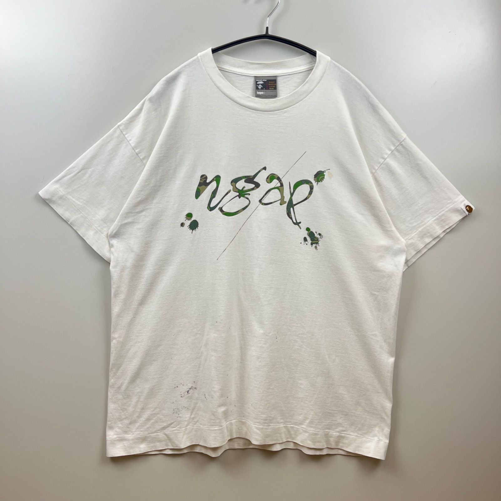 A BATHING APE 00s archive × NGAP camo print Tee XL 初期 ア