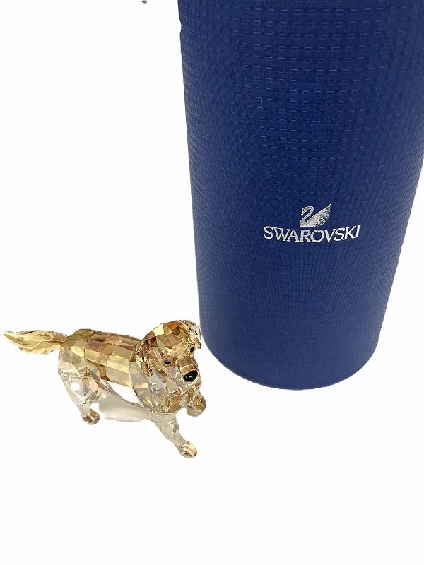スワロフスキー SWAROVSKI 極美品 ゴールデンレトリバー 犬 母 1142823