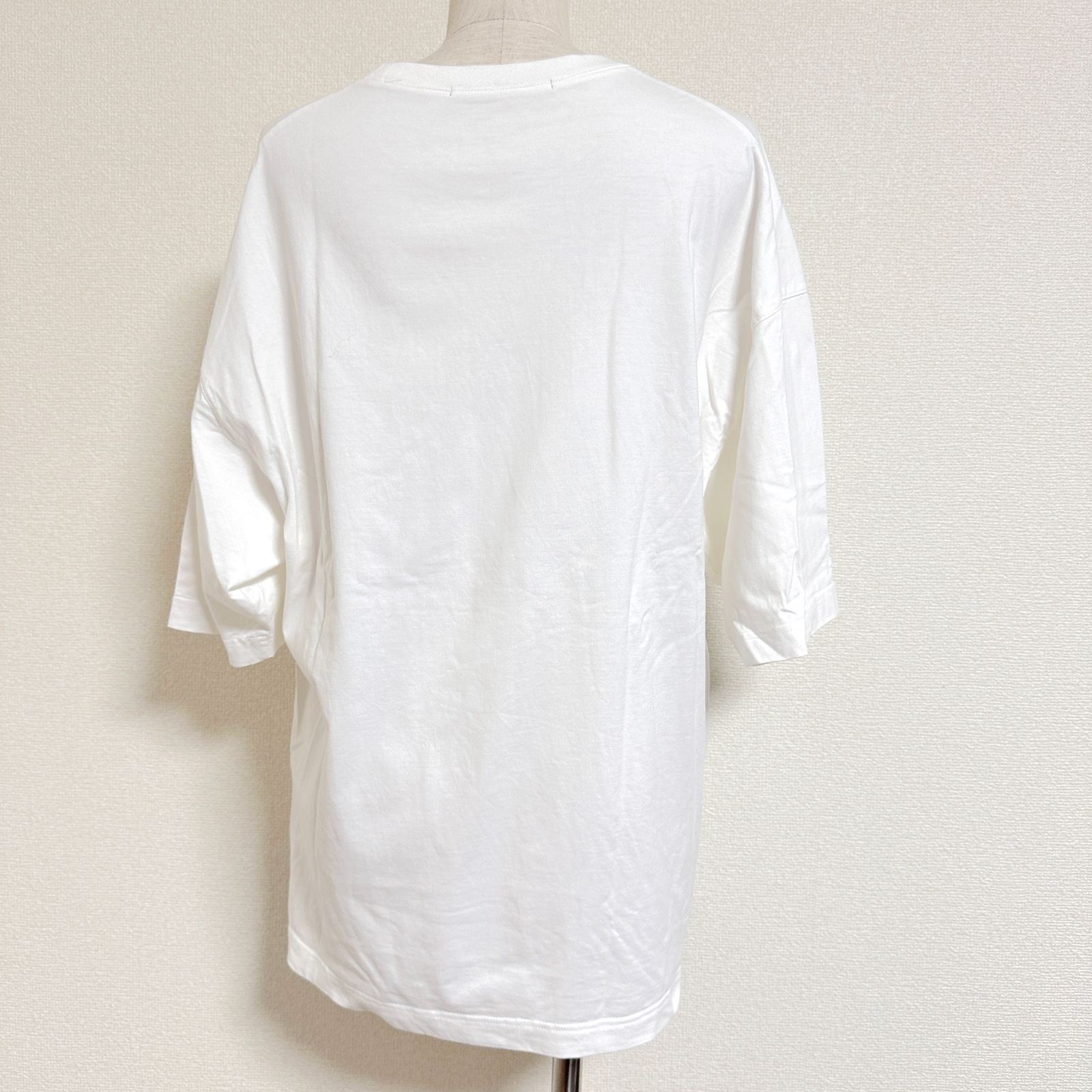 24SS AP STUDIO 24SS ビッグTシャツ オーバーサイズ 5分袖 無地