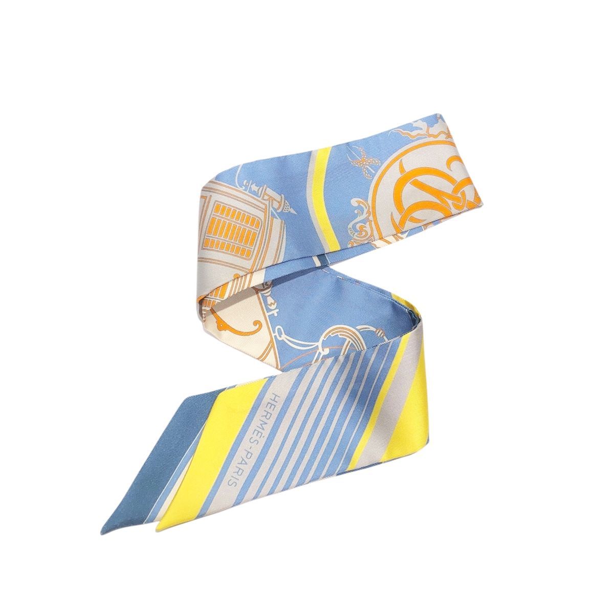 中古】 HERMES エルメス エクスリブリス EX-LIBRIS ツイリー シルク