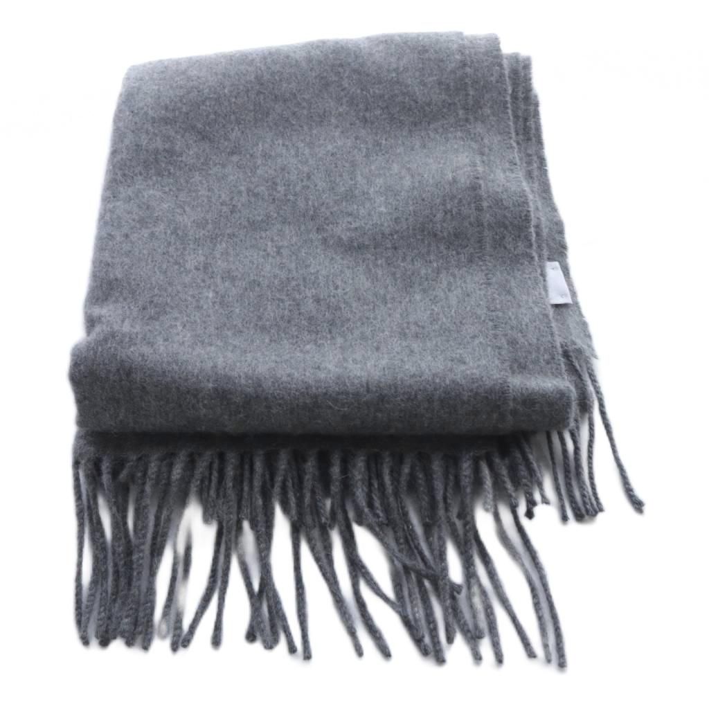 ジョンストンズオブエルガン Johnstons of Elgin カシミヤ フリンジマフラー ストール 190×35cm グレー WWW_USTAUSTRALIA_COM_AU