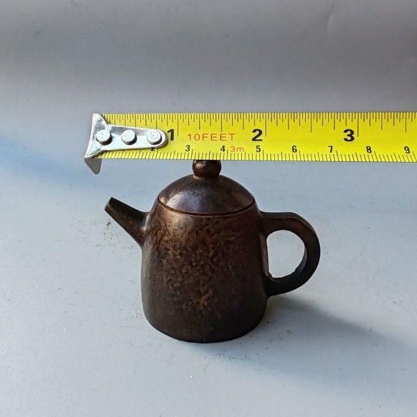 銅製 牛壷 茶道 置物 茶道具 香道具 装飾品 工芸品 美術品 銅 細工 茶道具 香道具 蓋置 置物 獅子香炉 銅製 工芸品 美術品