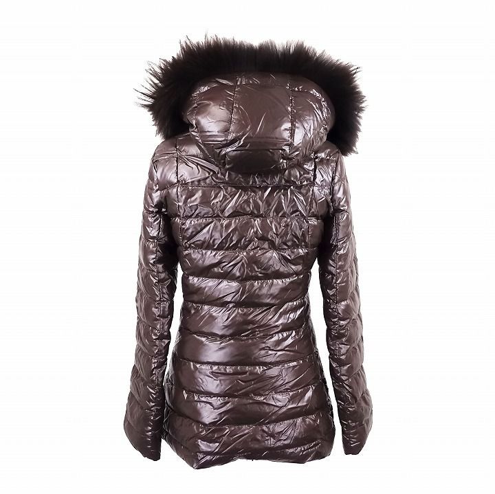 TATRAS ブラウン・レオパード柄ダウンジャケットリバーシブル