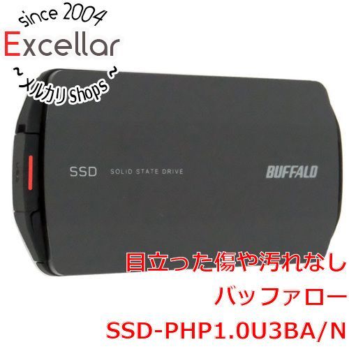 bn:9] BUFFALO 外付けSSD SSD-PHP1.0U3BA/N 1TB ブラック 未使用