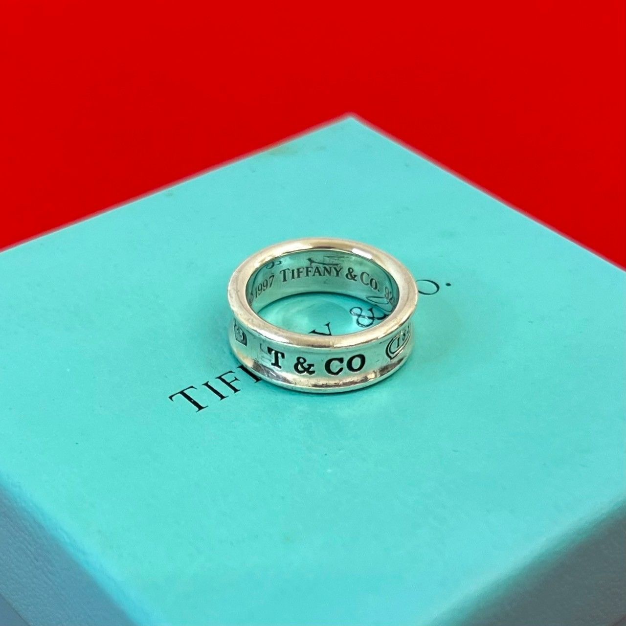 TIFFANY-Co. ティファニー 1837 ナロー リング シルバー925 指輪 10号 アクセサリー 小物 シルバー 82070