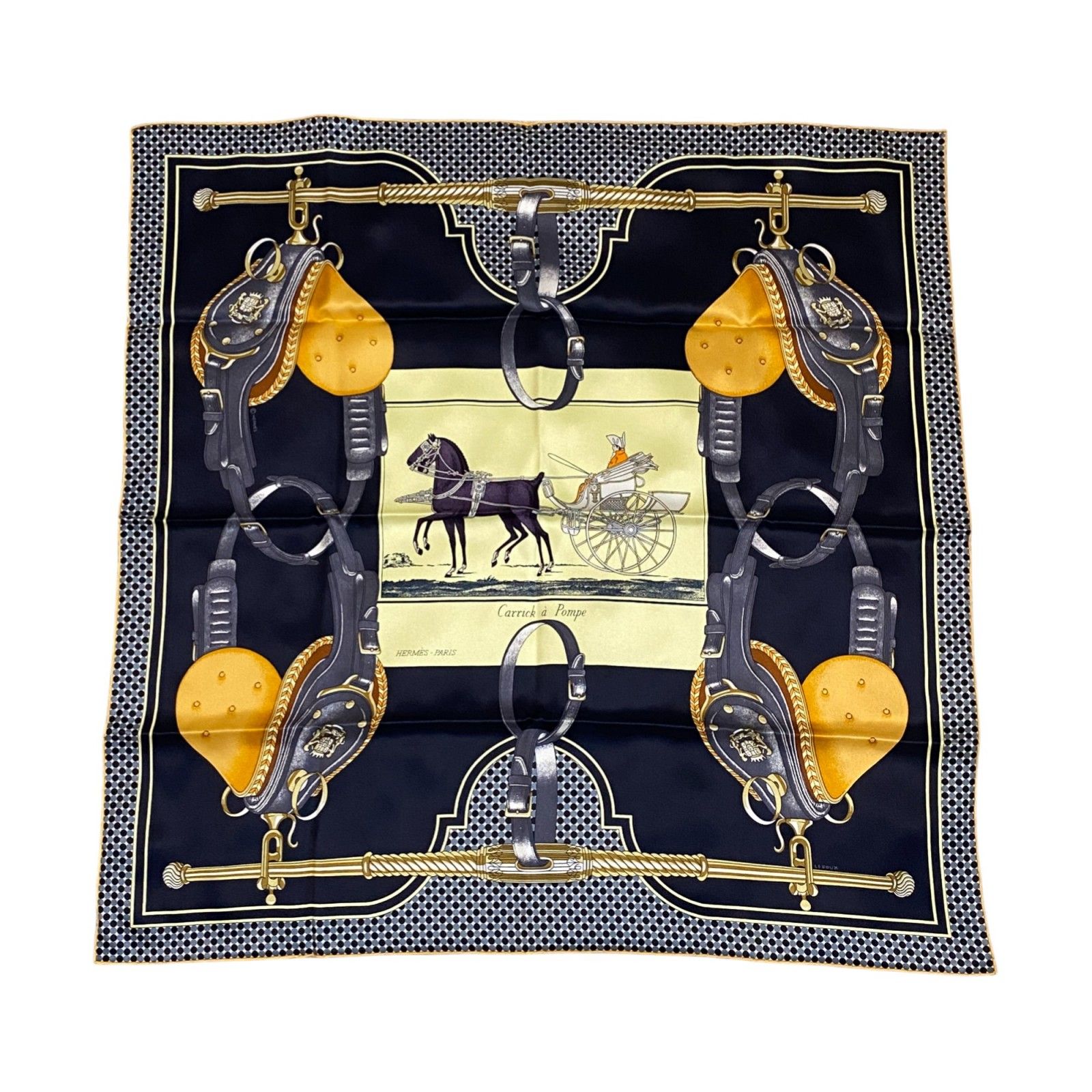 新品 エルメス HERMES レディース カレ 70 ガリック・ア・ポンプ