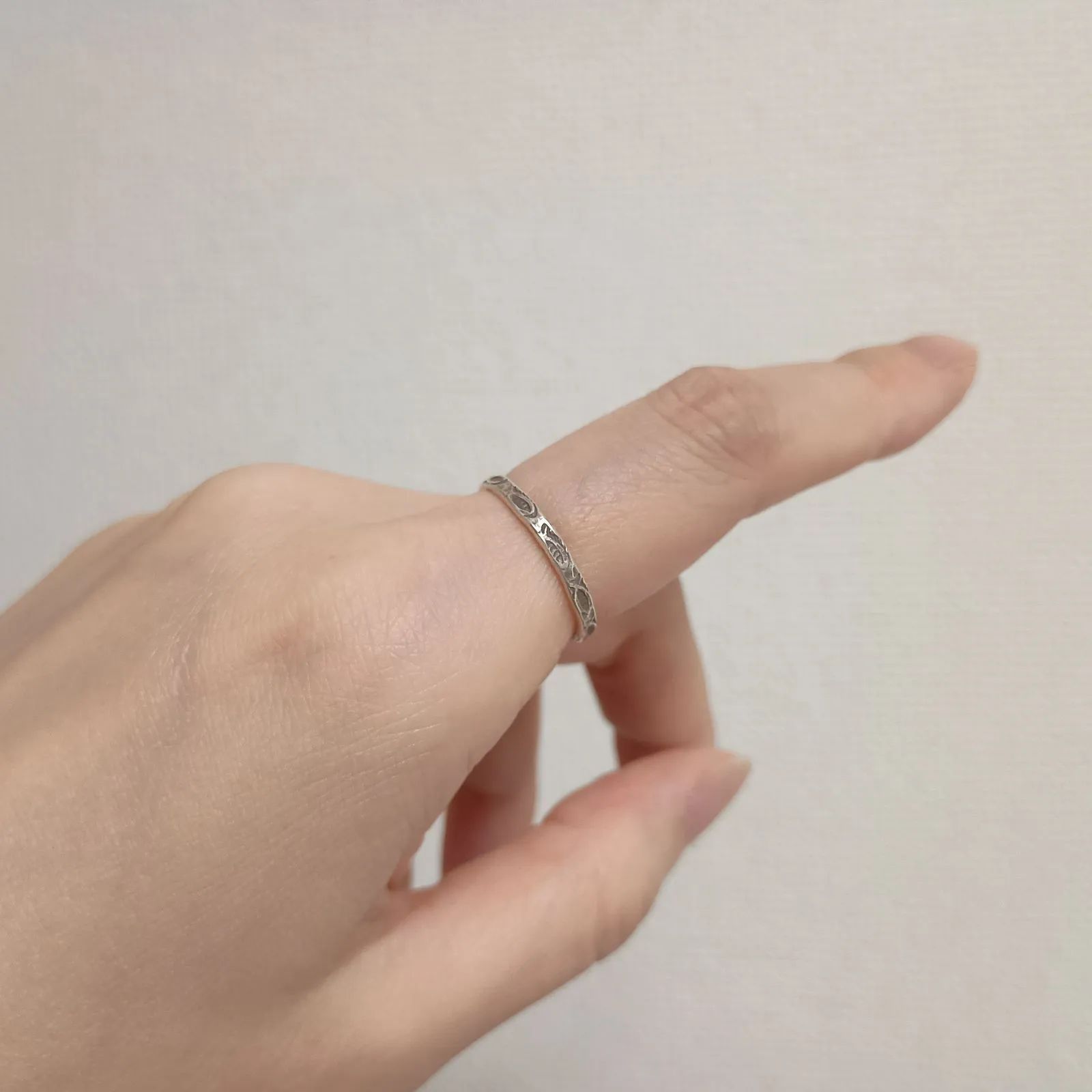 カレンシルバー リング karen silver ring カレン族 シンプル魚