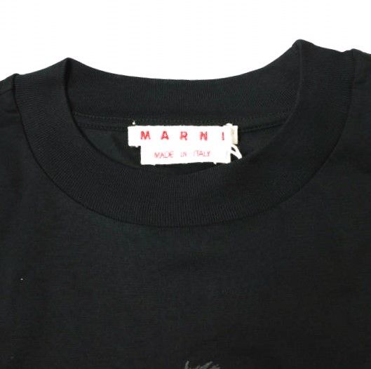 新品 MARNI マルニ 22AW イタリア製 FELINE MARNI OGANIC JERSEY T