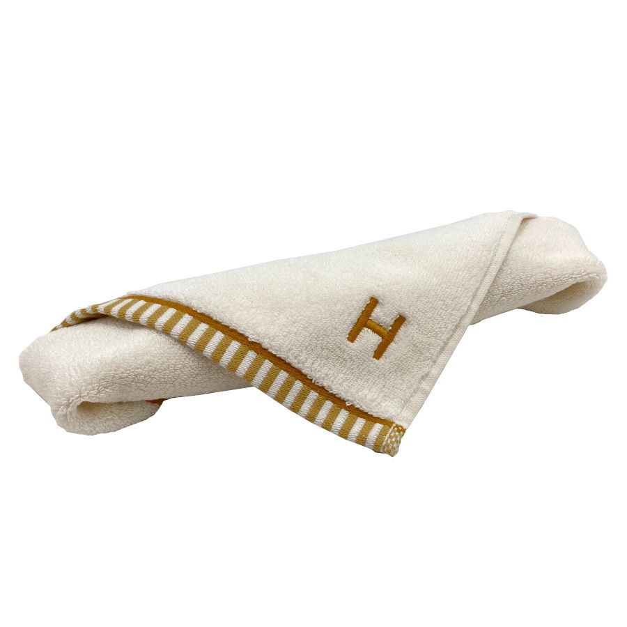 エルメス HERMES タオル カレ タオル ヴィス ヴェルサ ナークル ジュート タン ベージュ グレージュ ハンドタオル ハンカチ タオルハンカチ ギフト プレゼント H103847M 03 SKLAD-KIRPICHA_RU