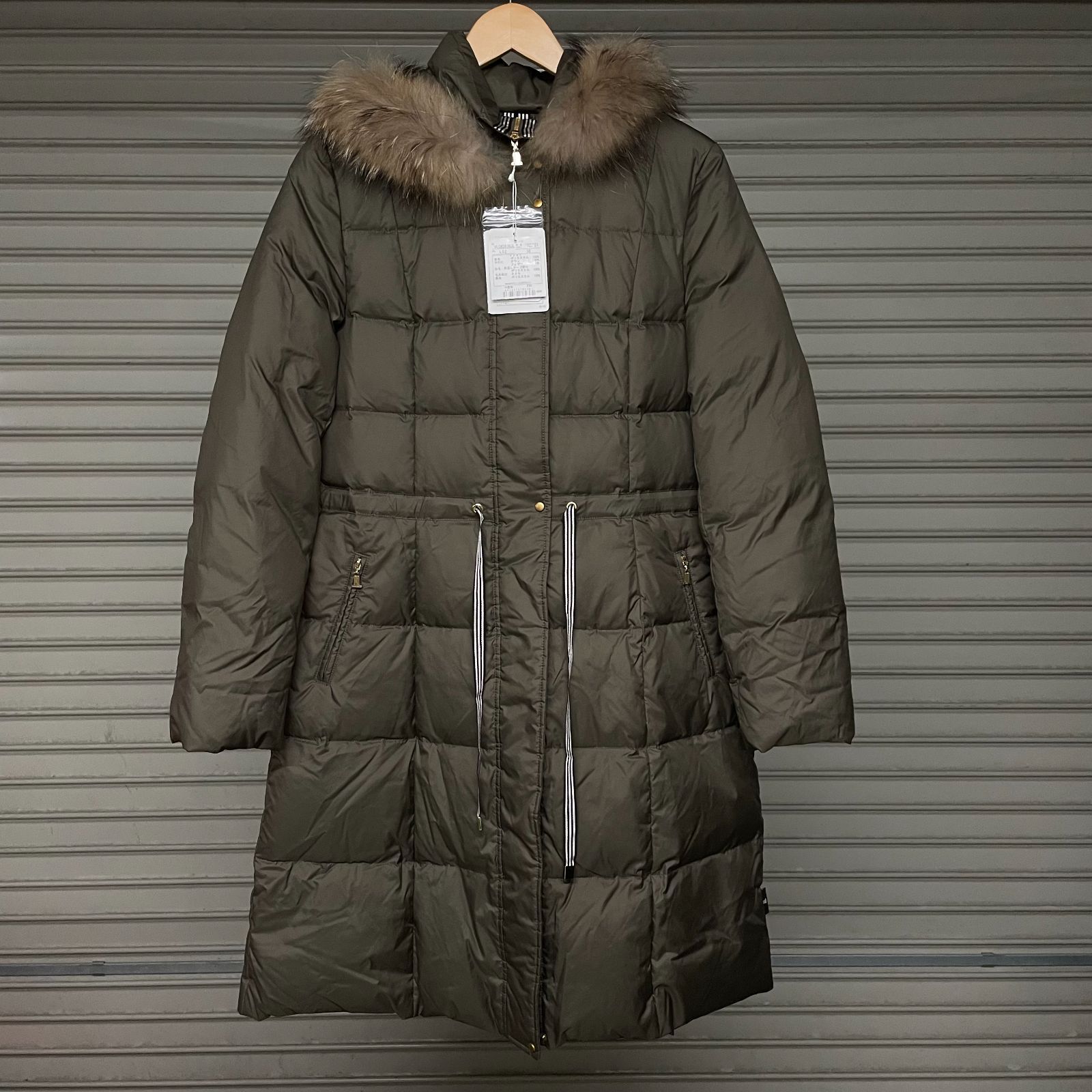 タグ付 LANVIN SPORT ランバンスポール ロングダウンコート カーキ 