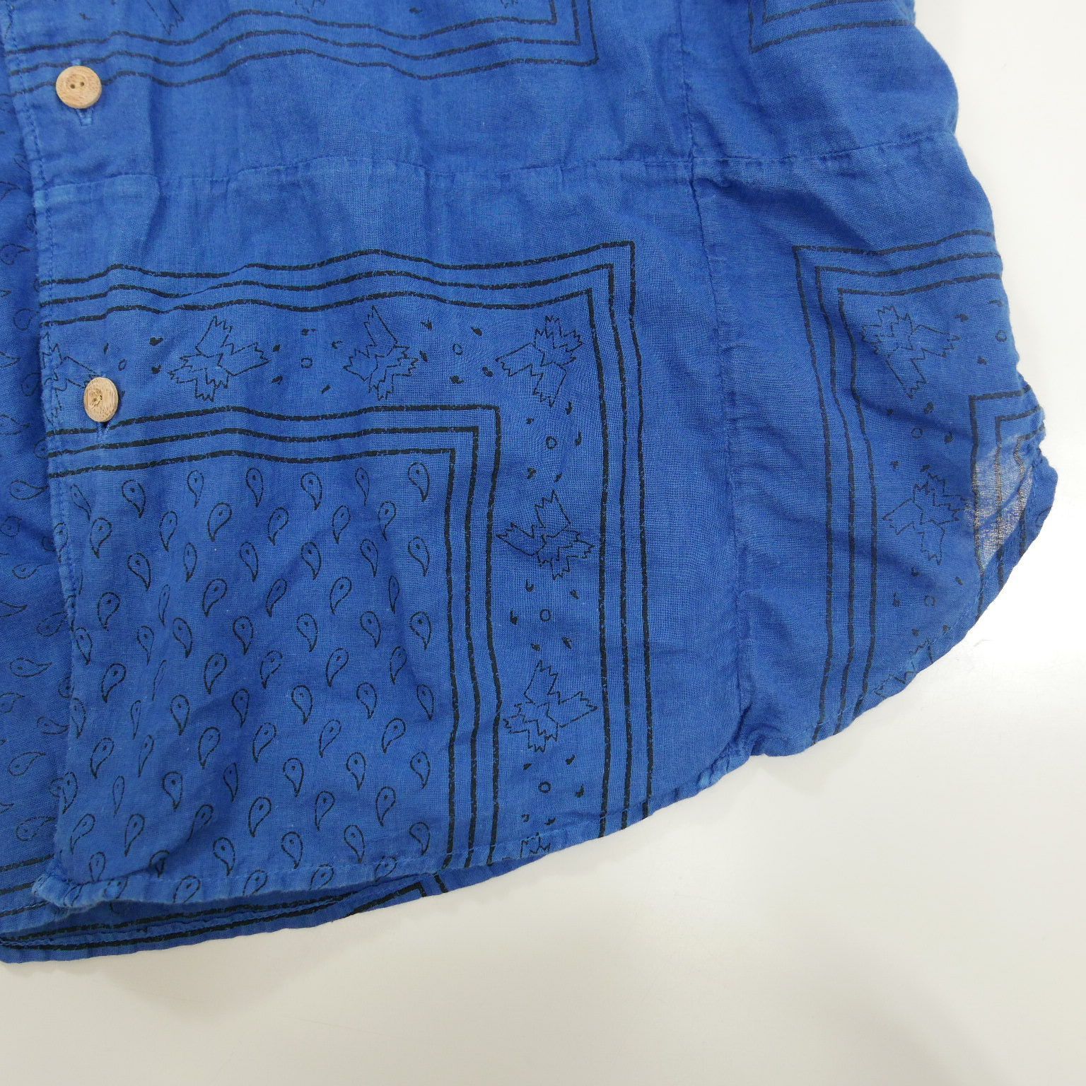 20SS visvim ビズビム KAFKA L/S BANDANA P.W. (N.D.) INDIGO 1 メンズ