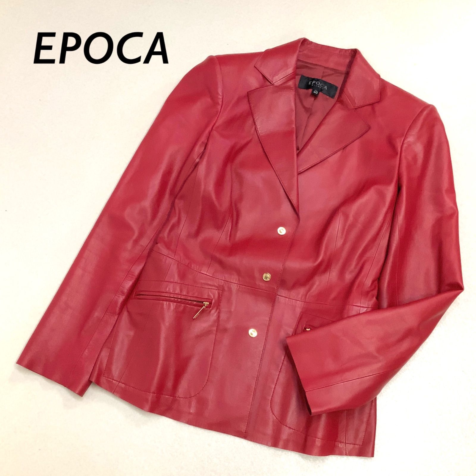 取寄品 美品□エポカ □EPOCA □40□本革□羊革□ - poumonquebec.ca