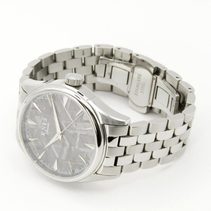 KNIS ニス KN 001-MT メテオライト 自動巻き 腕時計 隕石 38 mm SS メンズ シルバー