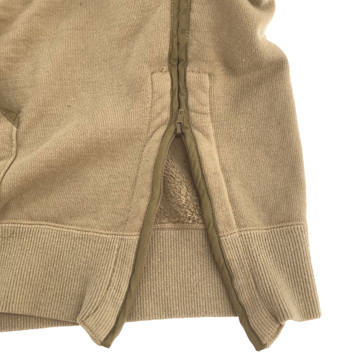 YOKE ヨーク 19AW PIPING WIDE PARKA スウェットパーカー ベージュ M 