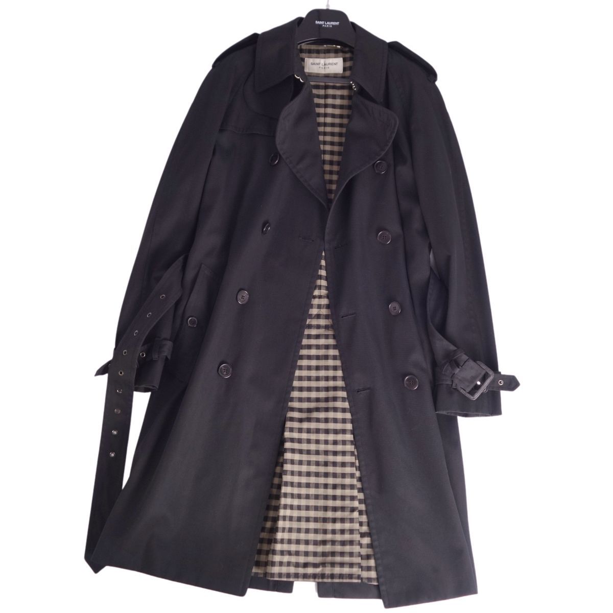 美品 サンローラン パリ SAINT LAURENT PARIS コート トレン