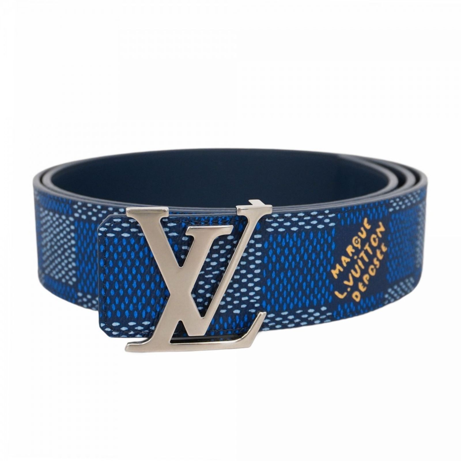 LOUIS VUITTON ヴィトン ベルト レザー レディース 青 0115 【公式通販】