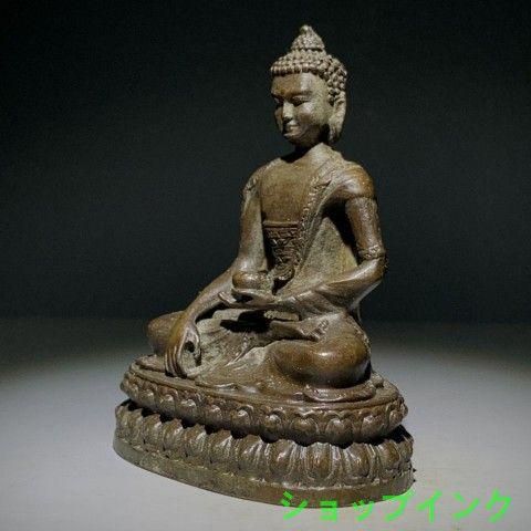 坐蓮釈迦牟尼仏 仏像 工芸品 美術品 置物 - メルカリ