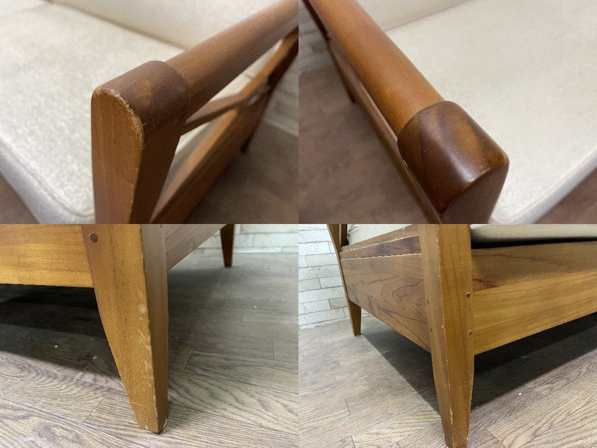 ○スキャンティーク SCANTEAK KORS 3人掛けソファ チーク材 無垢材