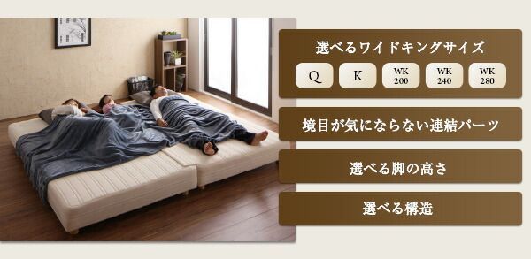 日本製ポケットコイルマットレスベッド