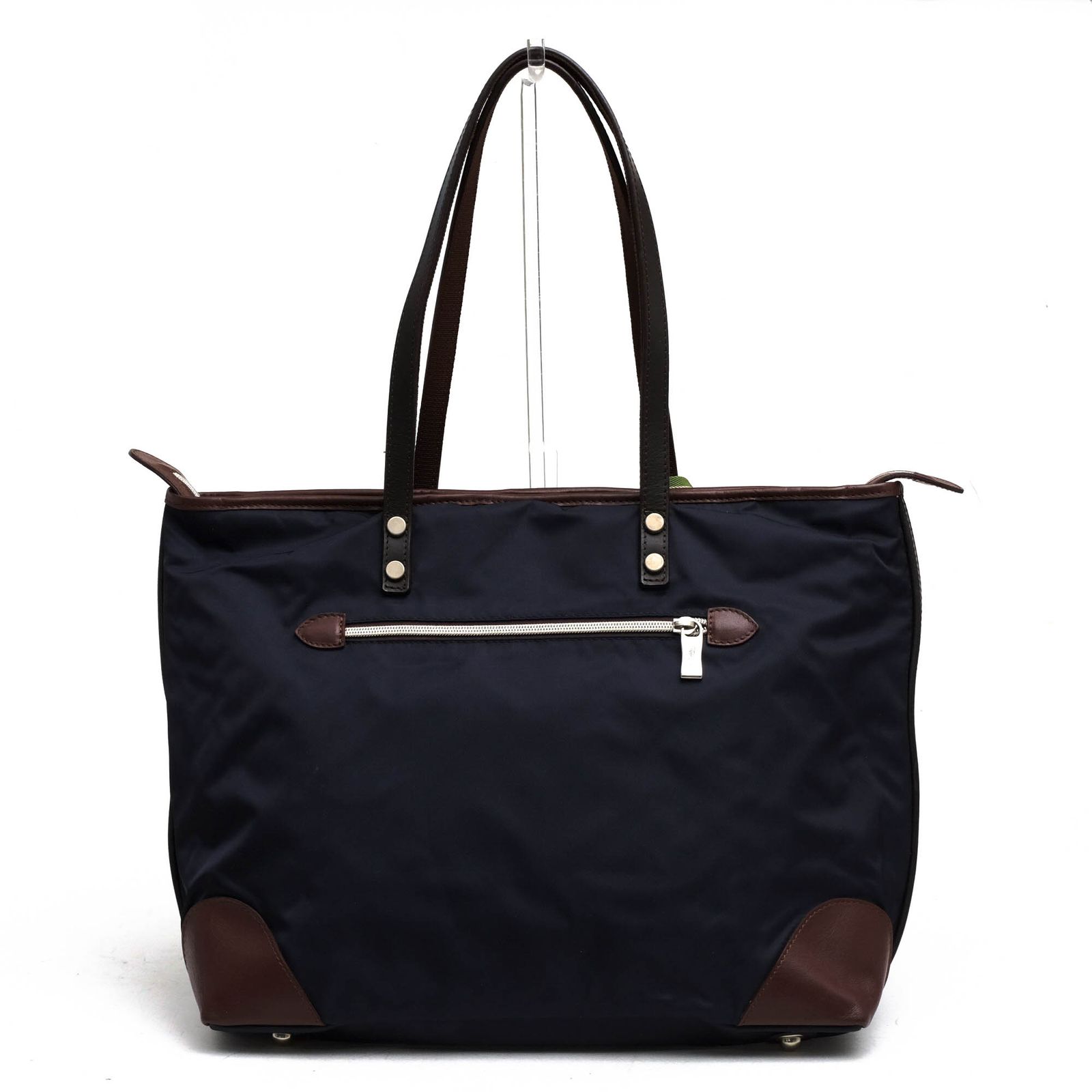 Orobianco】トートバッグ ナイロンレザー ネイビー ビジネス A4