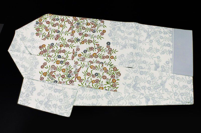 工房真南風 仲宗根めぐみ 名古屋帯 反物 花織 清藍 手織り 着物 015a d