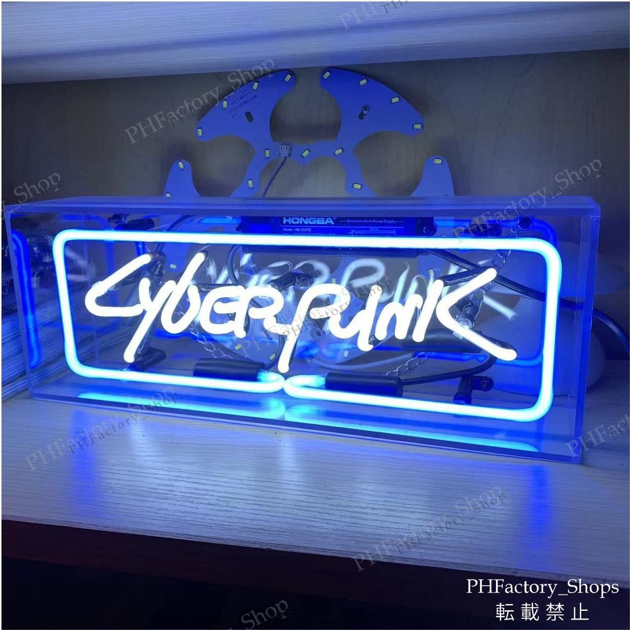 オリジナル　ネオン管CYBERPUNKネオンライト サイバーパンク LED看板 オリジナル ネオン管CYBERPUNKネオンライト サイバーパンク LED看板