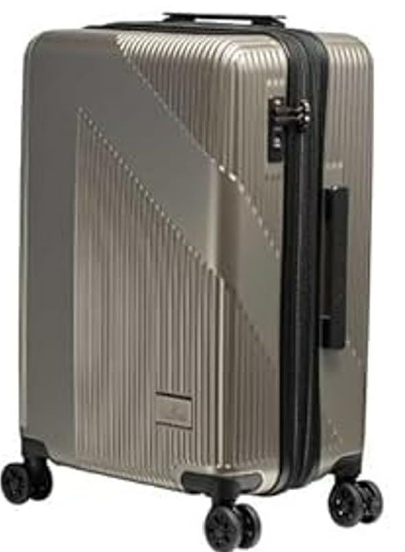 TSAロック ストッパー付衝撃吸収双輪キャスター 370-1001 約55～61L 約3.8ｋｇ 22ｲﾝﾁ 拡張型 シャンパンゴールド 修学旅行サイズ スーツケース ノーティカ