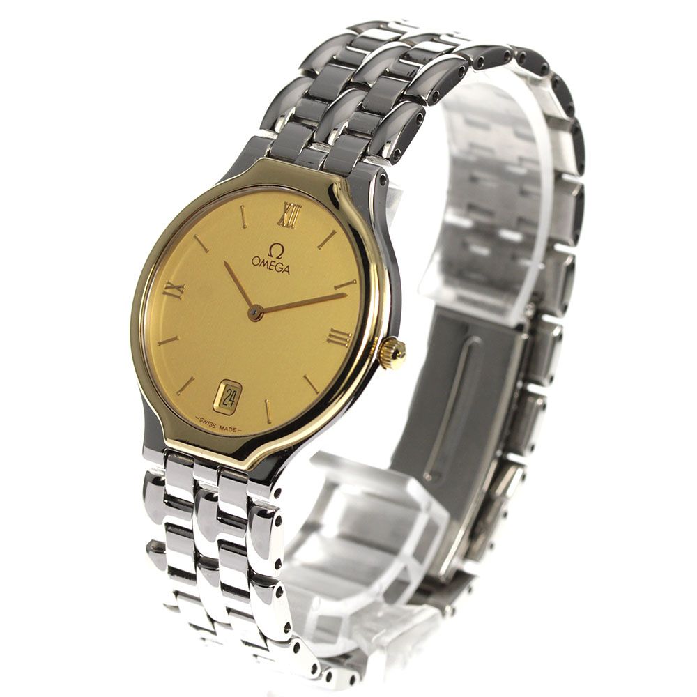 オメガ OMEGA デビル YGベゼル デイト クォーツ メンズ_800629 - メルカリ