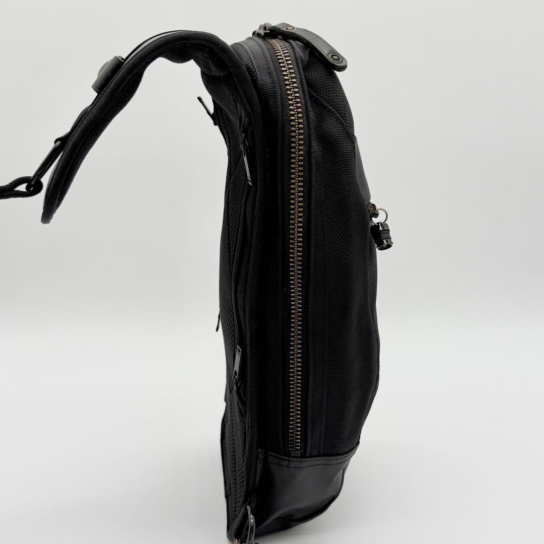 PORTER HEAT ブラック スリングショルダーバッグ ボディバッグ