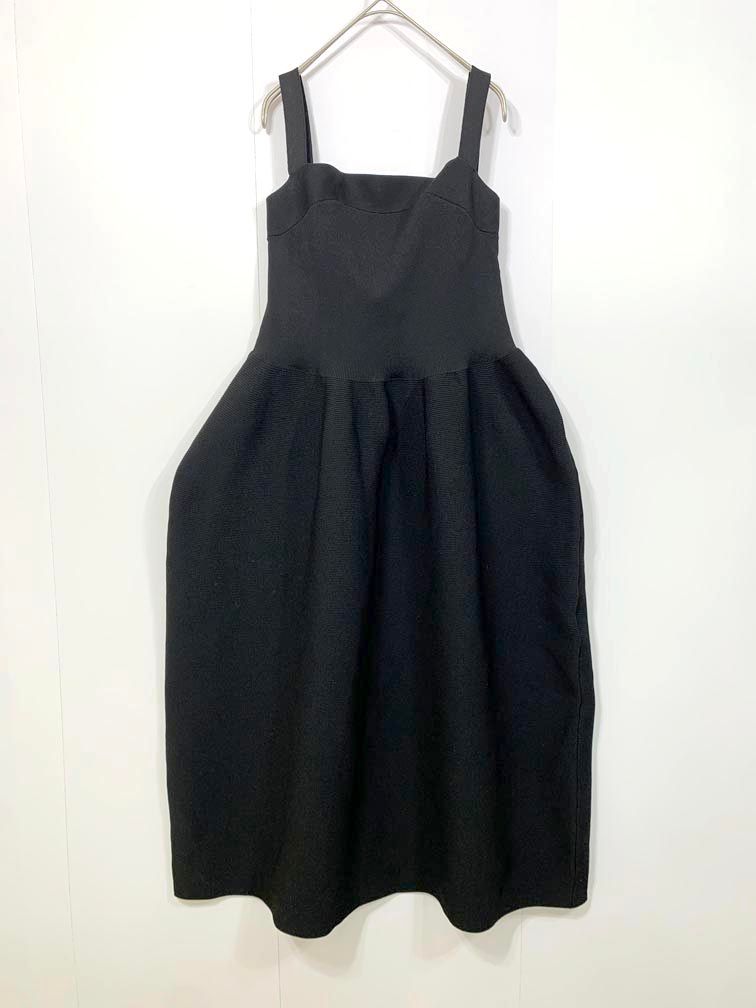 Loulou Willoughby ルルウィルビー ニット コクーン キャミソール ワンピース size2|黒 ◎レディース