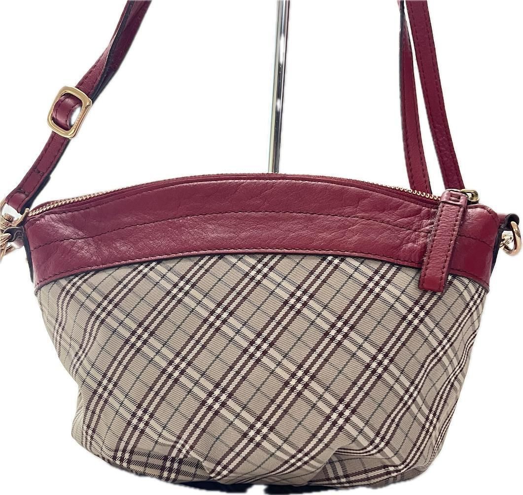 BURBERRY BLUE LABAL ノバチェック ショルダーバッグ ピンク 中古・古着通販】BURBERRY BLUE LABEL (バーバリーブルー