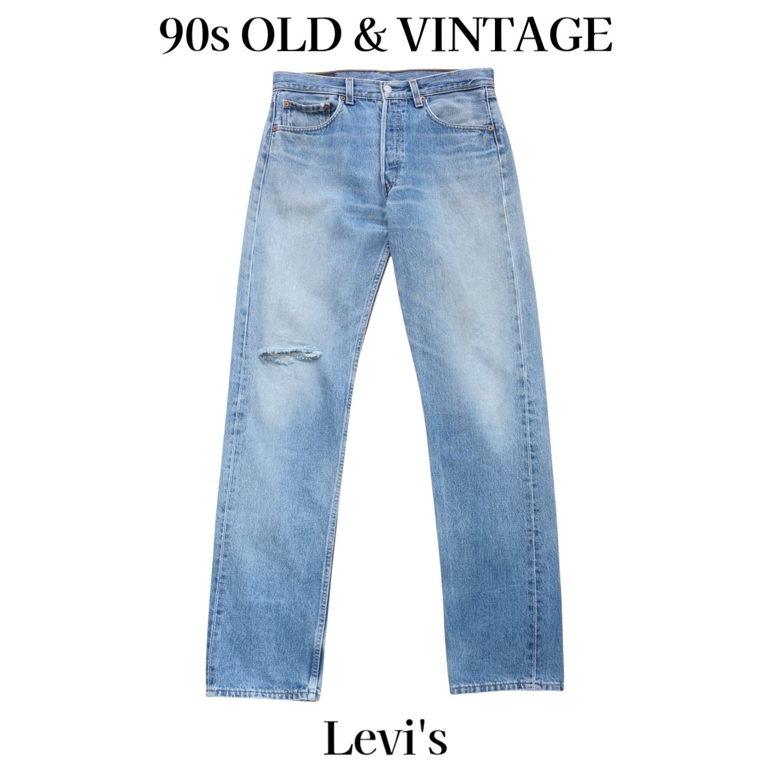 古着 90s リーバイス 501 ストレート デニム パンツ USA製 インディゴ 