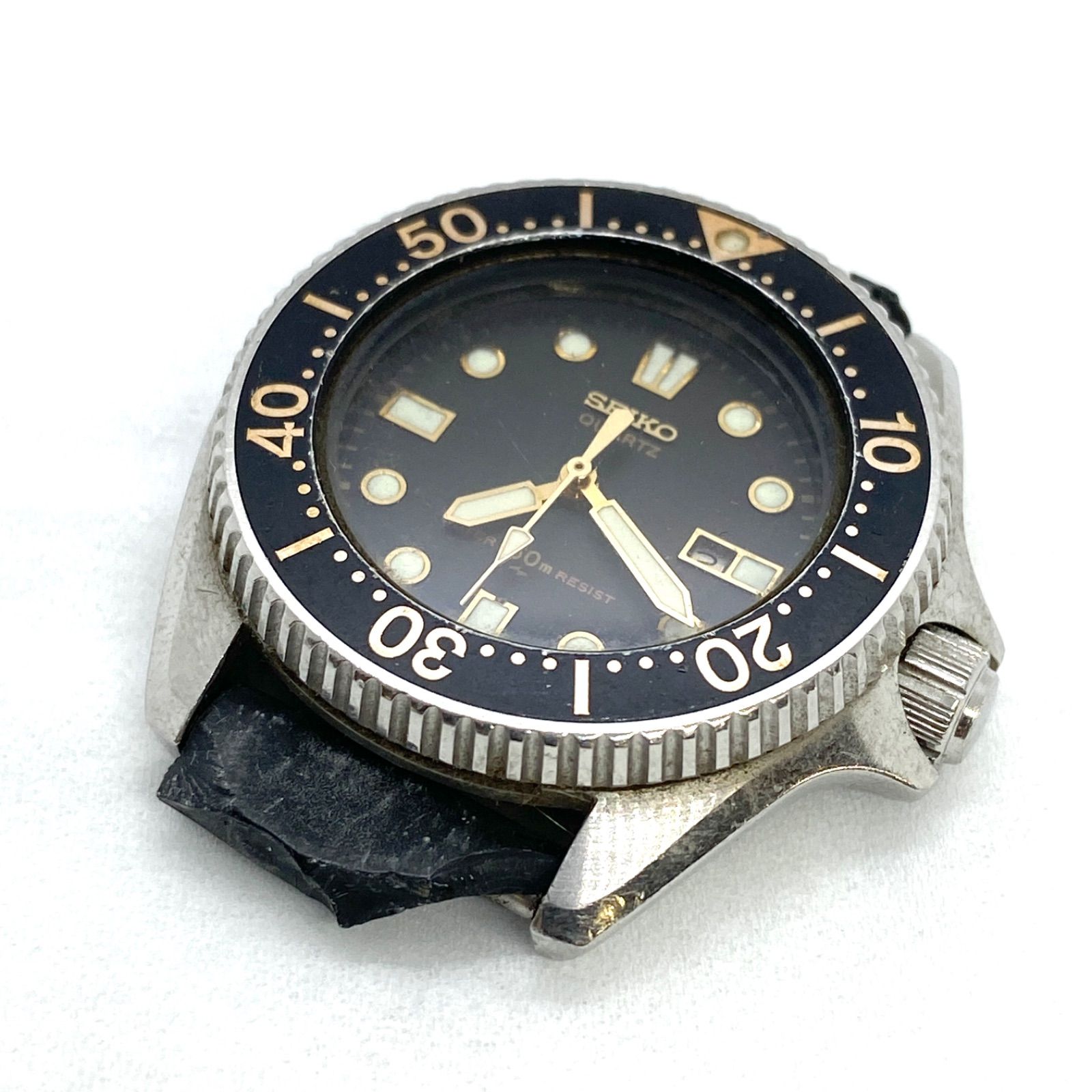 SEIKO セイコー ダイバー 2625-0010 クオーツ 黒文字盤 ベルトなし【ジャンク品】