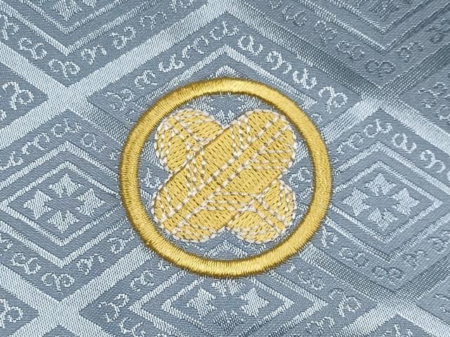 平和屋着物 上 男性 袴下着物 紋付き羽織セット 舞台衣装 菱地紋 灰青色地 洗える着物 CYAA3484s5 WWW_OLIVIERBERNSTEIN_COM