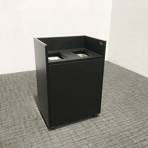 ダストボックス デイズオフィス ダストワゴン キャスター付 ステンレス コクヨ ブラック