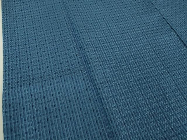 平和屋本店□極上 紬 花織 藍香房 天然藍染 逸品 DZAA6388kh5 - メルカリ