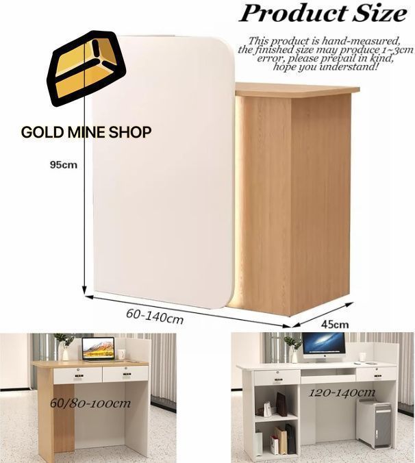 レジカウンター L字 レジ台 木製のレセプショ受付カウンター 受付台