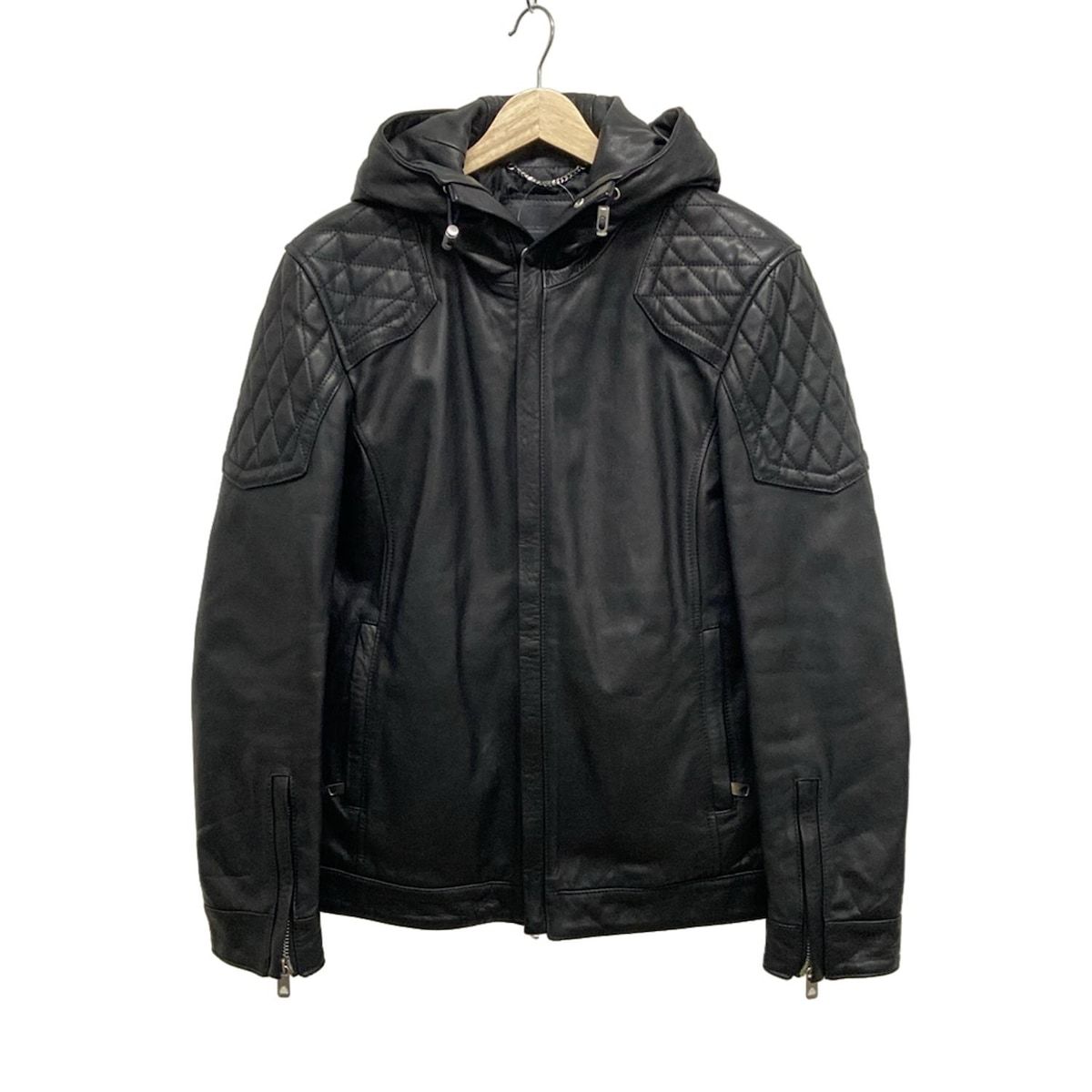 DIESEL BlackG ディーゼルブラックゴールド ライダースジャケット サイズ48 XL メンズ - 黒 長袖|レザー|冬