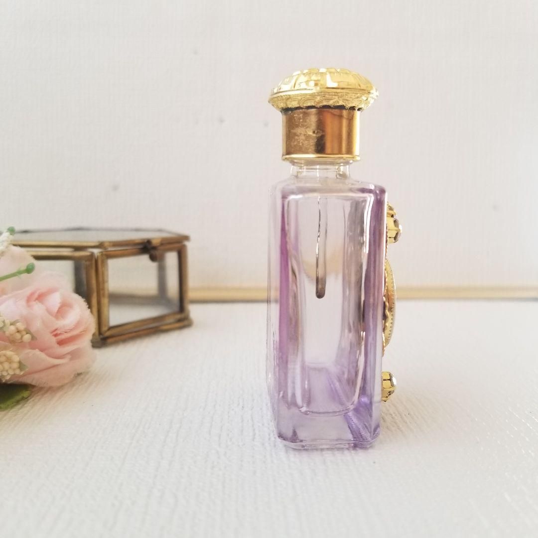 華やかなチェコガラスの香水瓶 pf0408s お花