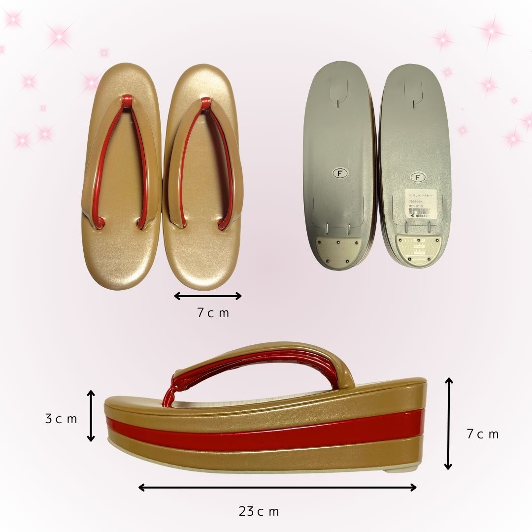 和装小物 草履 バッグ 草履バッグセット コ゚-ルド 赤 振袖 エナメル 花 zb28