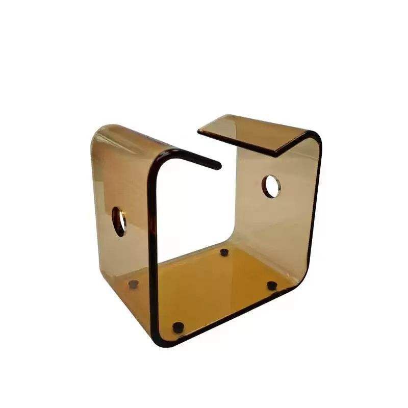 アクリルバスチェアー ブラウンU字型透明アクリル アクリルチェアー バスルーム ホテル 介護バスチェアー SKLAD-KIRPICHA_RU