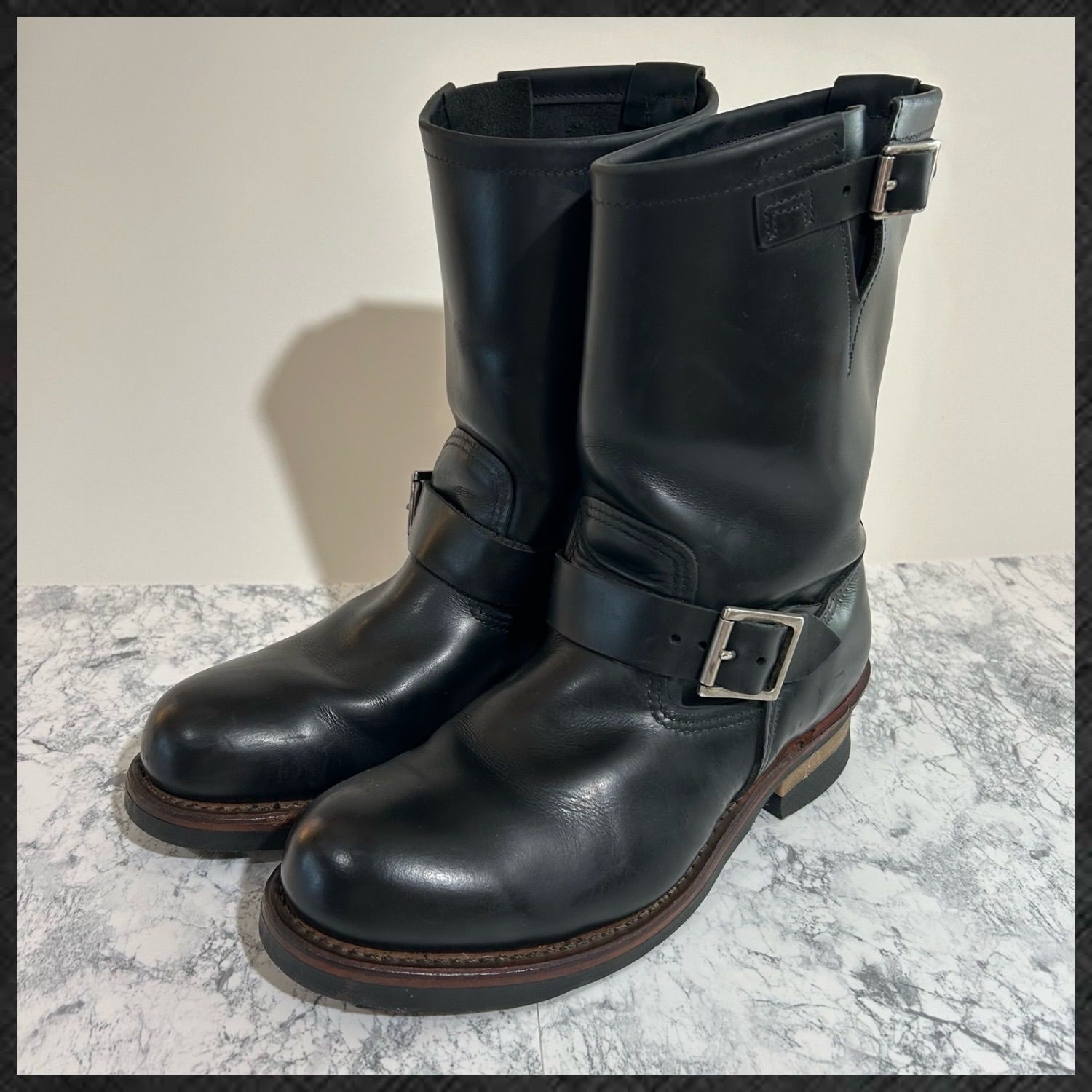 REDWING 2268 エンジニア　US8D 廃盤 廃盤】 RED WING レッドウィング エンジニアブーツ ブラック 黒